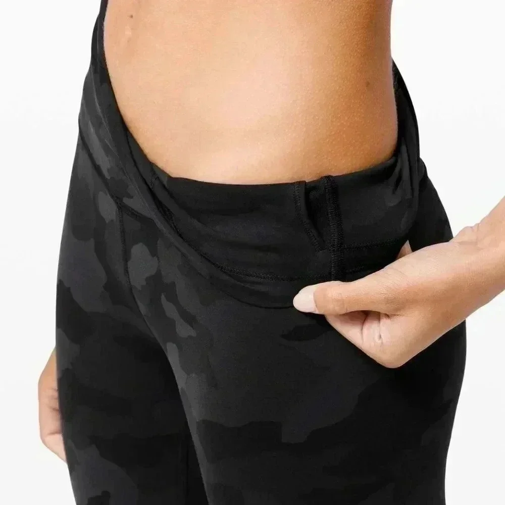 Lululemon Wunder Train High-Rise Crop 21"Heritage 365 Camo Deep Coal Multi - Picture 14 of 14